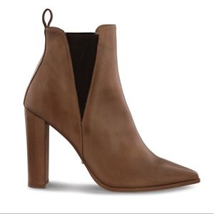 Tony Bianco Leigh Caramel Diesel/Choc Wax 10.3cm Ankle Boots - WORN ONCE!